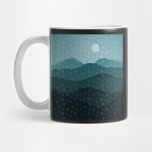 Green Mountain Starry Majesty Abstract Mug